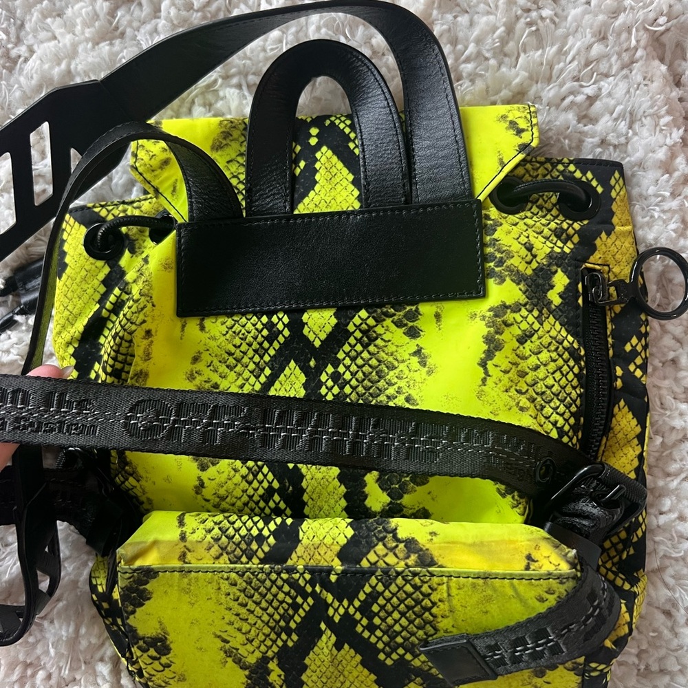 Off-White Nylon Snake Print Mini Backpack - image 3